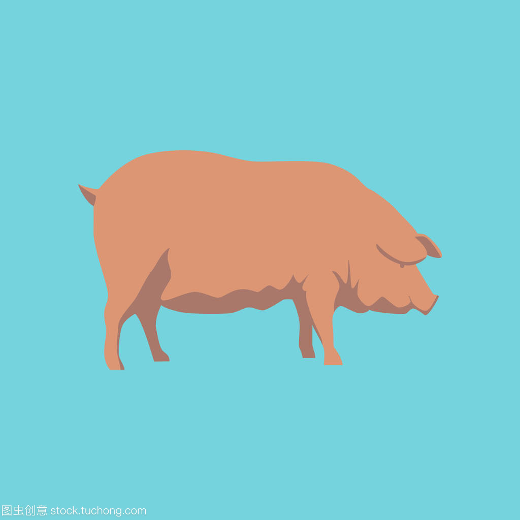 平面風格豬矢量圖的設計魅力與應用